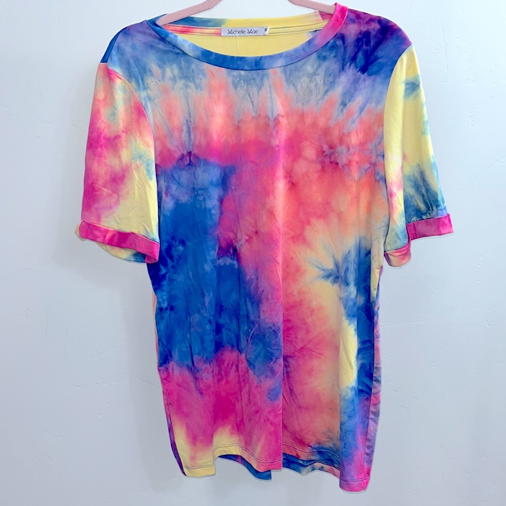 Tie Dye Short Sleeve Top